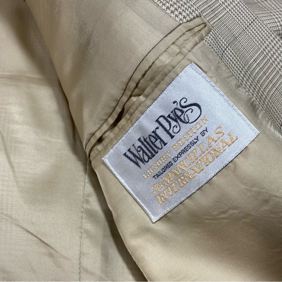 Walter Pyes Jacket Silk Wool Sports Jacket Sports Coat Tan 42R 2 Button … - Picture 10 of 10